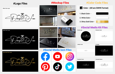Deniz San and Wedding Photographer )logo brand identity brand kit brand logo brand logo design brand style guides branding branding kit business logo corporate identity deniz san graphic design guidelines handwritten logo logo logo design photographer photography logo signature logo social media kit wedding