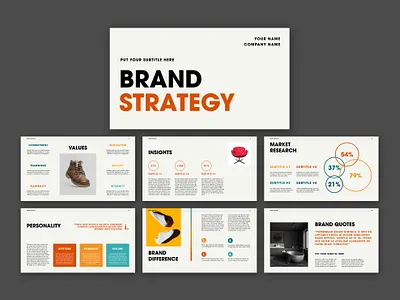 Brand Strategy Pitch Deck Layout pdf plan