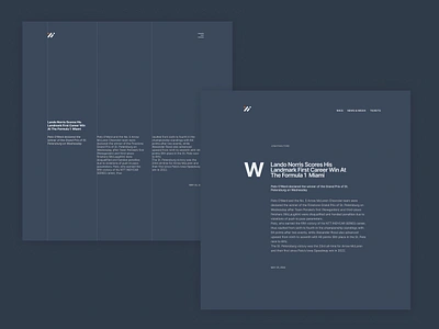 Blog Article Layout clean dark layout minimalism moder text typography ui uiux