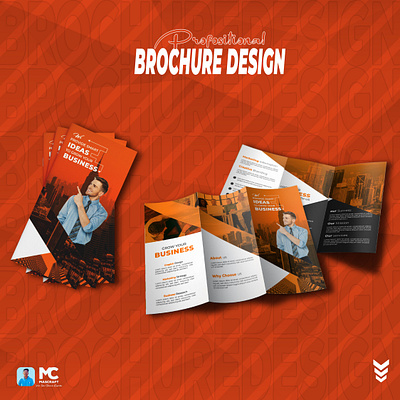 Professional Trifold Brochure Design 🎉 3d branding graphic design