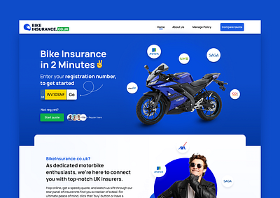 Protect Your Ride in Just a Few Clicks agencies agents bike bike `insurance insurances insurances covers insurers ride security ui designers ui designs ui uiux ux design ux designers