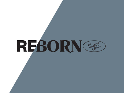 Reborn Brand black brand gray logo mixed type reborn typography white