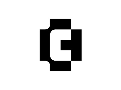 C technology logo abstract brand branding c c logo c mark connection data design digital icon identity letter logo mark minimal negative space symbol technology