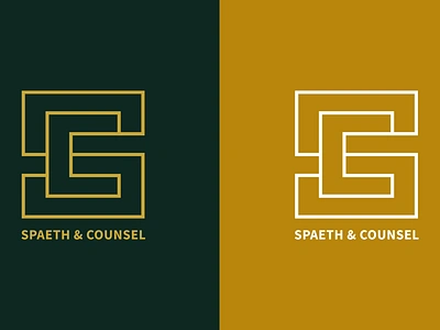 Spaeth & Counsel brand brand design brand identity branding branding design college design geometric gold graphic design green lawyer lawyer logo legal logo logo design logotype new york nyc visual identity