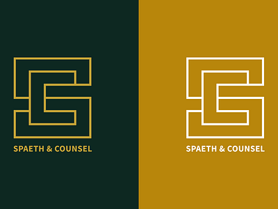 Spaeth & Counsel brand brand design brand identity branding branding design college design geometric gold graphic design green lawyer lawyer logo legal logo logo design logotype new york nyc visual identity