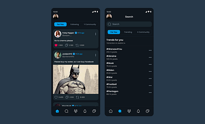 Comfy Sky - Mobile App app design mobile social ui