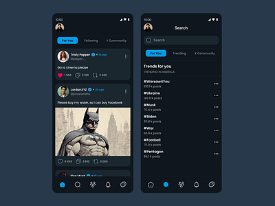 Comfy Sky - Mobile App app design mobile social ui