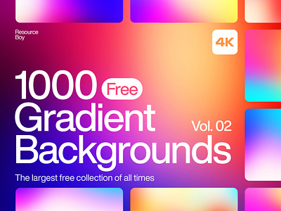 Free Gradient Backgrounds Vol. 02 background design download free free backgrounds free gradients freebie freebies gradient gradient background graphic graphic design illustration rb resourceboy ui