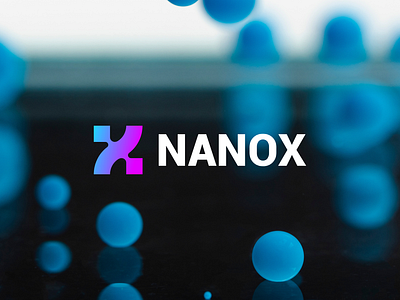 LOGO - NANOX brand company digital lab letter x lettermark logo nano nanox technology x