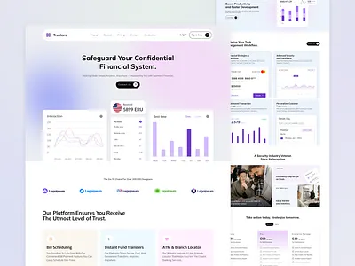 SaaS Banking Website ai powered fintech arvr in banking banking dashboard ux banking web application clean web design data analytics design financial management ui financial security platform fintech app design intuitive uiux modern saas interface money management system payment gateway design productivity tools ui professional dashboard saas banking website saas fintech solutions secure financial ux task management tools