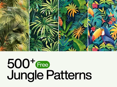 Free Seamless Jungle Patterns assets download forest free free assets free pattern free texture freebie freebies game design gaming illustration jungle patterns rb resourceboy seamless seamless pattern tropical ui