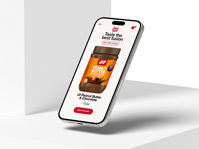 Jif Peanut Butter Rebrand & Flash Mobile Interface app art branding concept design graphic design illustrator interaction logo package peanut photoshop redesign ui ux xd