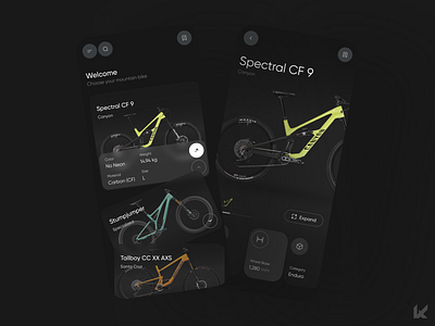 Mountain Bike Rental Exploration concept design mobile app mountain bikes rent a bike saas ui uiux ux