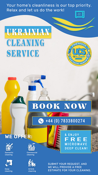 Advertising banner for cleaning service adversting advertising banner brandidentity branding design designer graphic design promotional banner