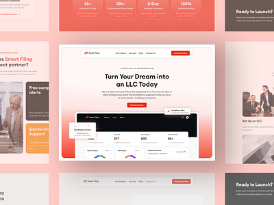 Website Design - Smart Filing figma frontend deve logo ui website design