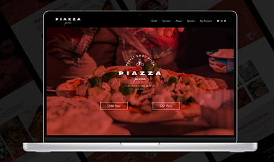 Piazza Pizza web design