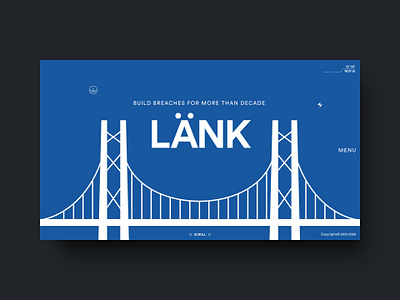 Länk Construction Website Design animation architecture construction design ui ux web web design