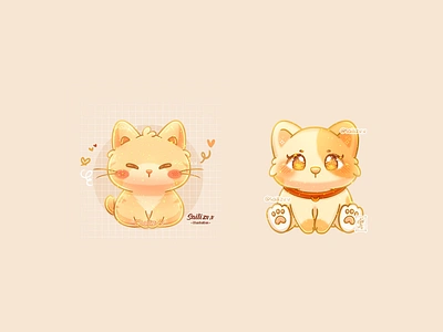 Cats Cute Kawaii Art By sailizv.v adorable adorable lovely artwork concept creative cute art design digitalart illustration