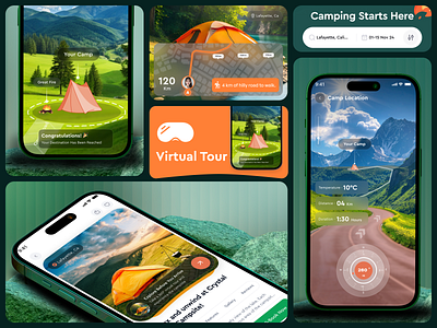 RV & Tent Camping - iOS App Redesign android business camp ios mobile outdoor tour travel ui ux