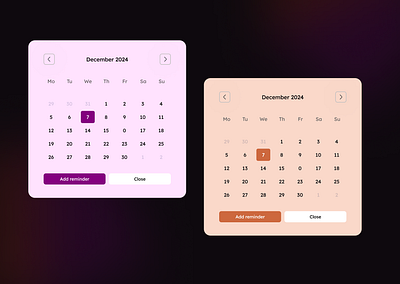 Date Picker UI Design - Daily UI Day 80/100 branding calender dailyui dailyui80 datepicker day80 design ecommerce inspiration marketplace ui uidesign uiux uxisrat