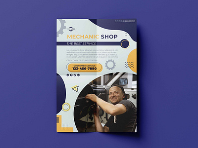 Mechanic service flyer design automotive automotive flyer brochure brochure design car mechanic car repair car service car service shop flyer flyer design graphic design mechanic mechanic flyer print design