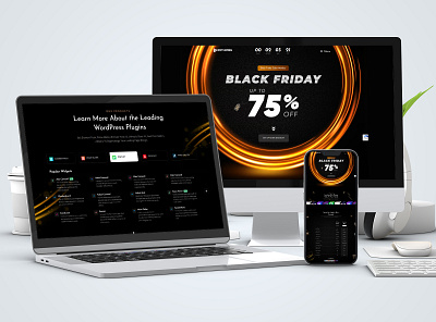 Best Black Friday Landing Page bdthemes behance black friday creative cyber monday design dribbble element pack illustrator landing page template uidesign userexperience wordpress