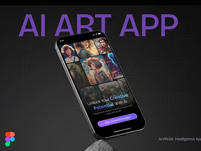 AIArt App | UI-Design | AI-Image-Generation 3d ai ai app animation app app design apt artificial app ui branding digitalpainting figma graphic design illustration image logo midjourney motion graphics ui ui design web