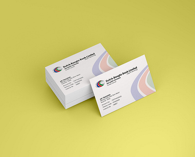 Business card Design agentbanking bank banking branding businesscard design dutchbanglabank graphic design stationery