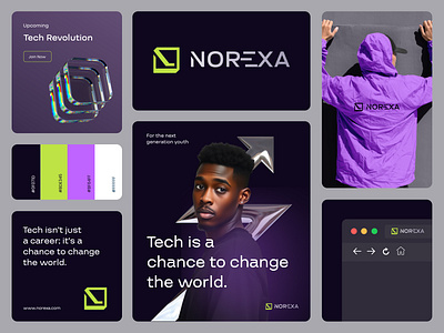 NOREXA Brand Identity design brand designer brand identity brand identity design brand sign branding branding design design identity logo logo branding logo design logo designer logotype modern modern logo modern logo branding