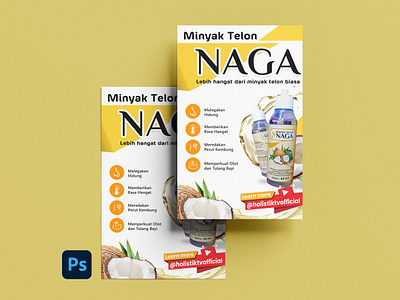 Minyak Telon NAGA - Flyer Design graphic design