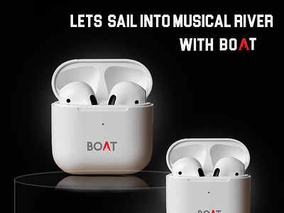 Product designing (digital poster) 3d designs airpods boat brandings creative designs graphic design marketing poster design productdesign unique poster design