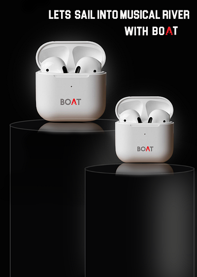 Product designing (digital poster) 3d designs airpods boat brandings creative designs graphic design marketing poster design productdesign unique poster design