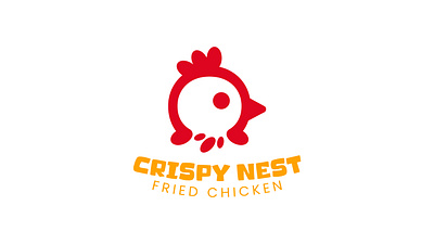 Crispy Nest Logo beverage brand branding chicken fnb food graphic design identity logo logo design