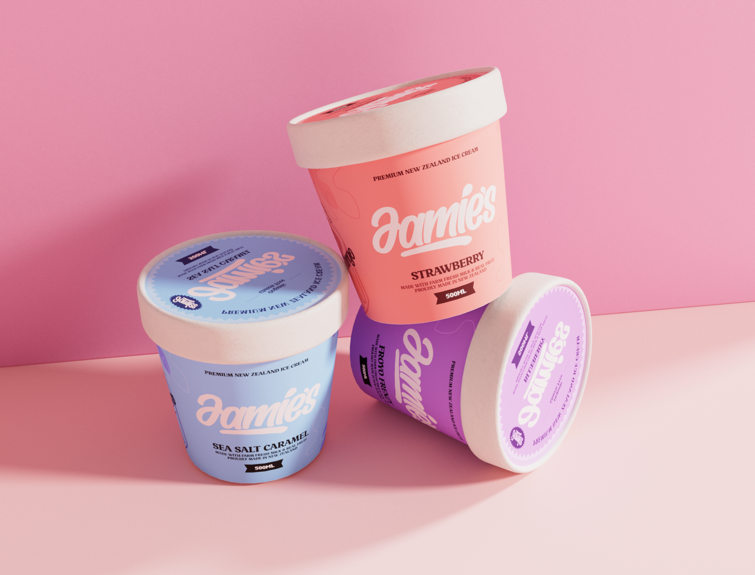 Example of Food Packaging Design (Up To 4 Flavors)