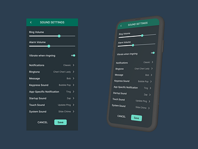 Day 80/100 - Sound Settings Screen settingsscreen