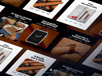 Elegant Amazon Listing Design for SONAMU New York Leather Apple amazon product listing design listing visu