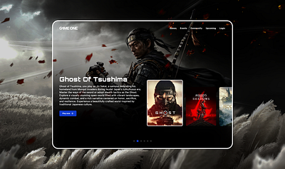 A Modern Gaming Web Design with Parallax Dynamics animation landing page parallax ui ui ux web design