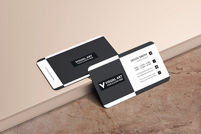 Premium Business card design with Black and white color graphic design