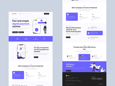 DigitalX - Banking landing Page agency animation bank banking branding business design figma graphic design illustration landing page logo marketing minimal motion graphics popular ui wallet web design webdesign