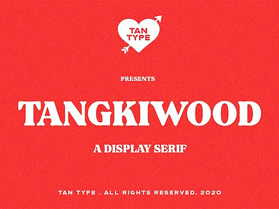 TAN - Tangkiwood cool font fashionable font fat font fun font funky groovy groovy font playful font retro serif bold tan tangkiwood vintage