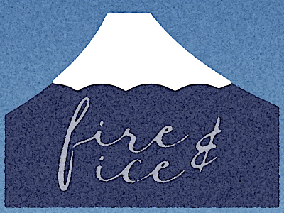 fire & ice :: doodle doodle fire ice illustration logo noise shunte88 vector