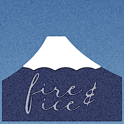 fire & ice :: doodle doodle fire ice illustration logo noise shunte88 vector