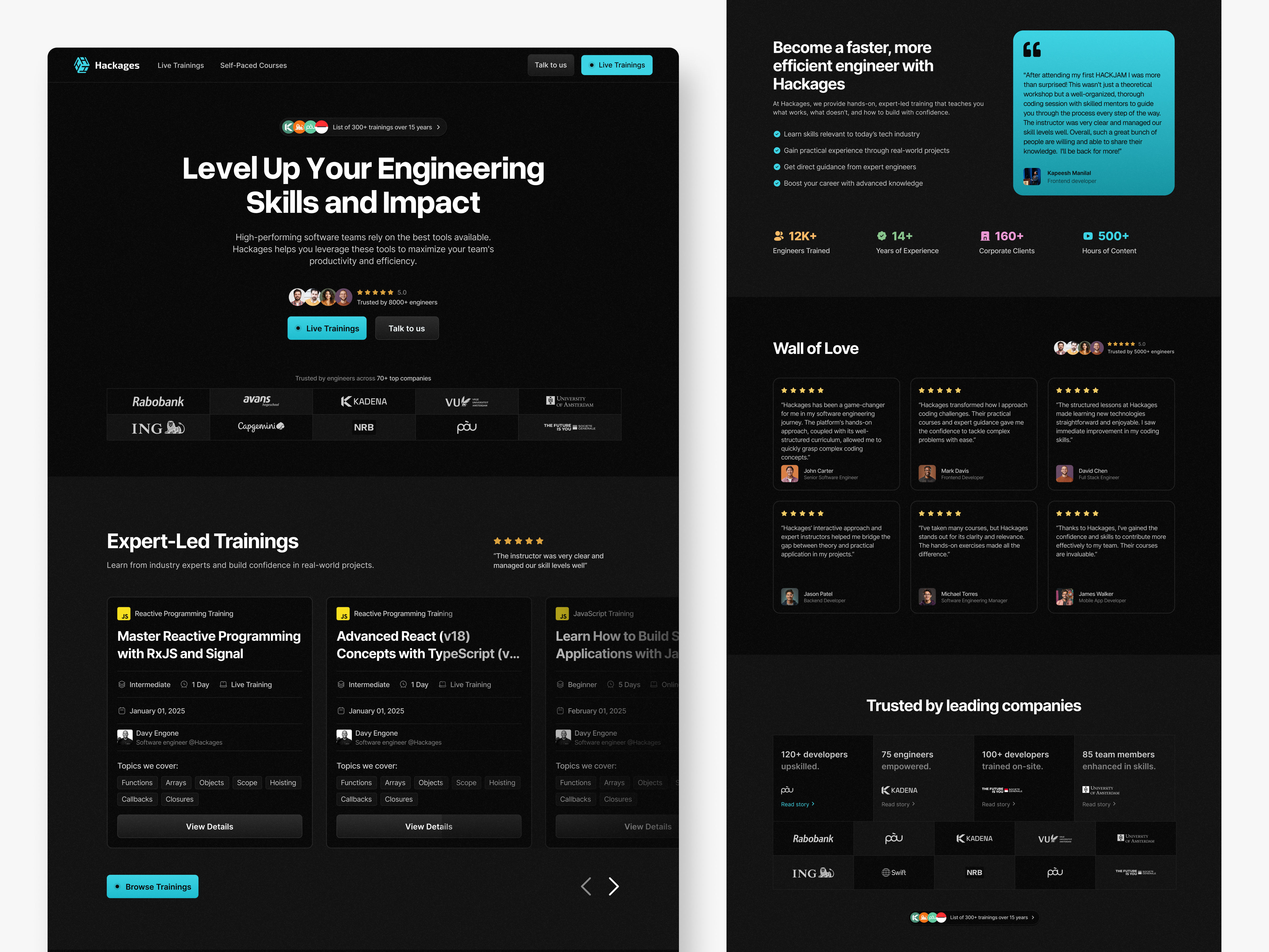 Example of Full Website Redesign For Saas