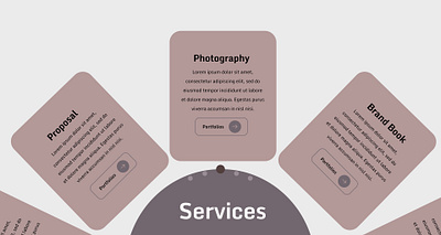 Services section UI design desgin intractive motion motion graphics ui uiux website