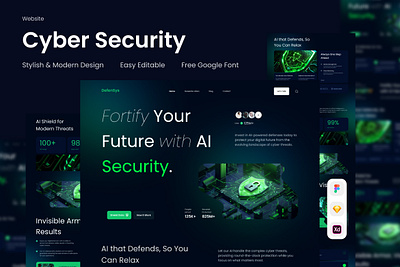 Defensys - Cyber Security Website blockchain cyber data guard landing page product security ui ux website