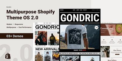 Gondric Multipurpose Shopify Theme dropshipping ecommerce online store shopify shopify store shopify template shopify theme shopify theme 20 web store