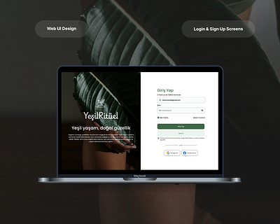 Web UI Design: Login & Sign Up Screens login screens sign up screens user interface ux uı design uı uı design web uı web uı design