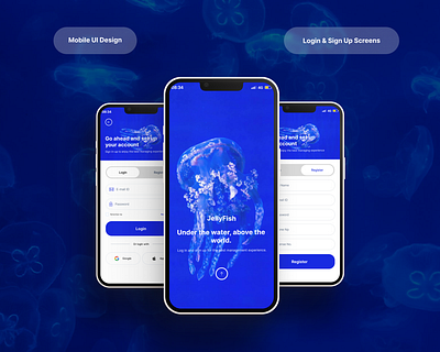 Mobil UI Design: Login & Sign Up Screens login login page login screens mobile uı mobile uı design sign up sign up screens signup page ui user ınterface user ınterface design uxuı design uı uı design