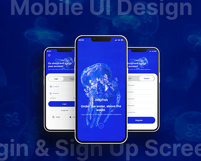 Mobil UI Design: Login & Sign Up Screens daily uı giriş yap arayüz giriş yap ekranı kayıt ol arayüz kayıt ol ekranı login login page login screens mobile uı mobile uı design sign up sign up screens signup page ui user ınterface user ınterface design uxuı design uı uı challange uı design