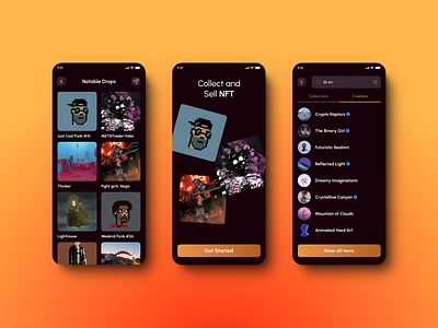 NFT app design ai app design nft ui